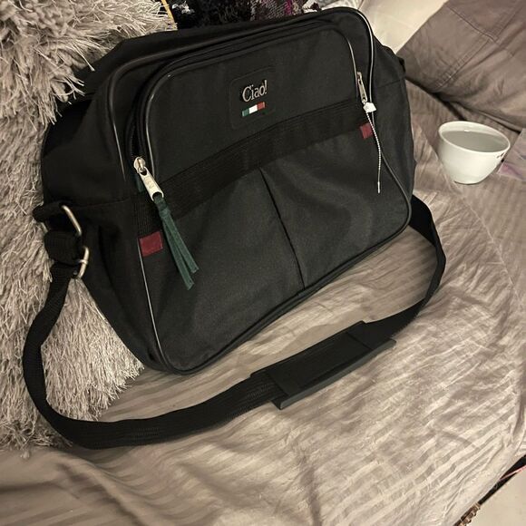 Ciao italy carry on messenger bag black luggage travel - Picture 2 of 5
